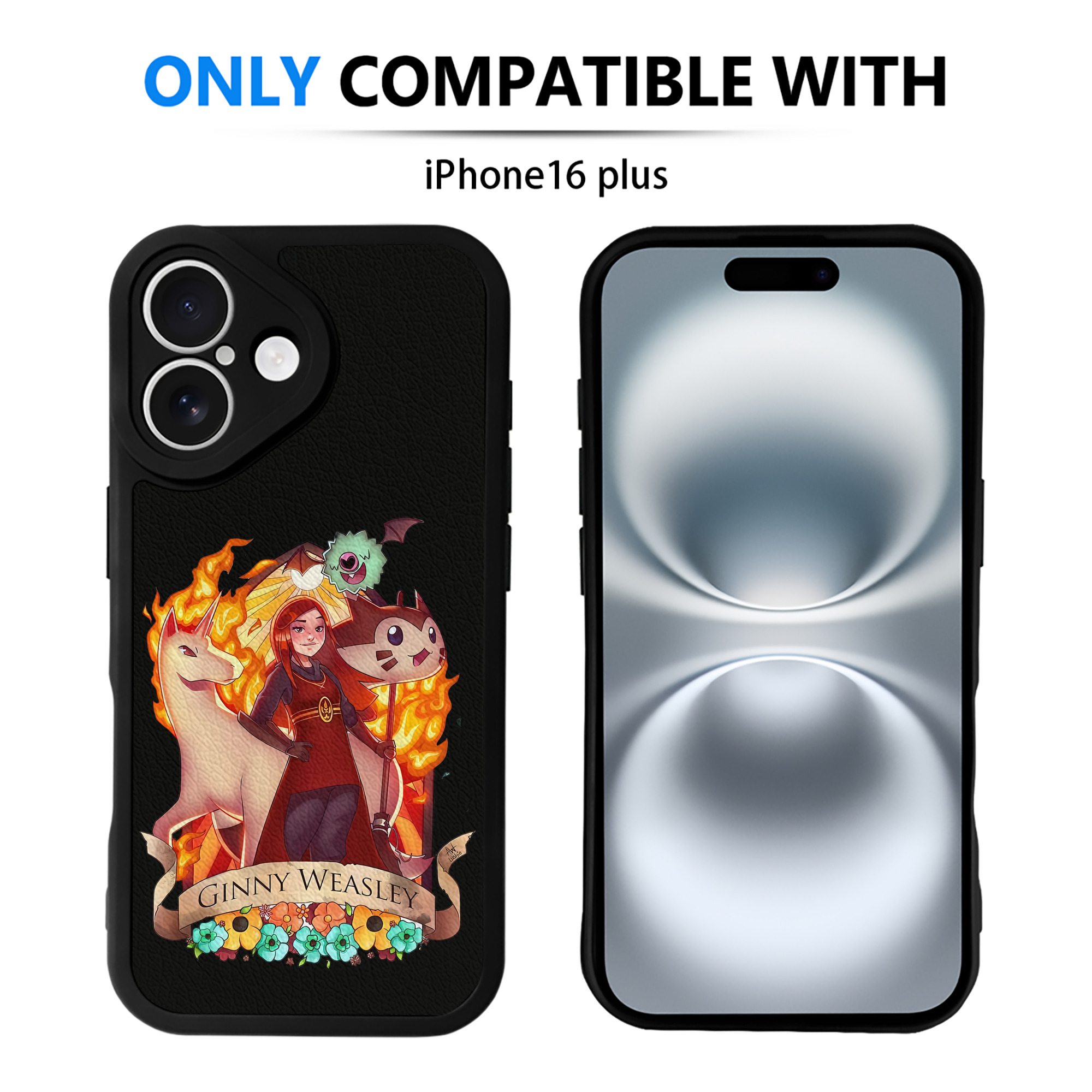 （画像用） Harry Potter ハリー・ポッターシリーズ 【iPhone 16シリーズ対応】シリコンスマホケース（レザー調） 材質：シリコン
